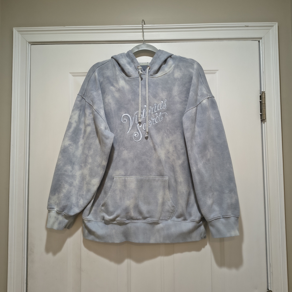 Victoria Secret Light Blue Hoodie Size Large